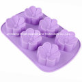 6 Flores Silicone Chocolate Molde Cube Bandeja Assadeira Sc34